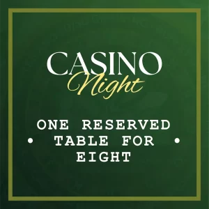 casino night one reserved table for eight jay caron community impact foundation